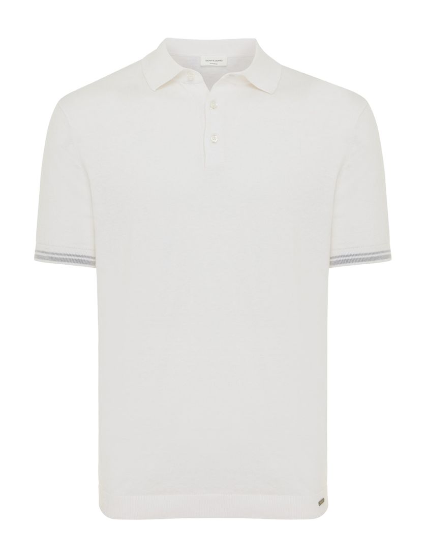 Gentiluomo polo off white effen korte mouw