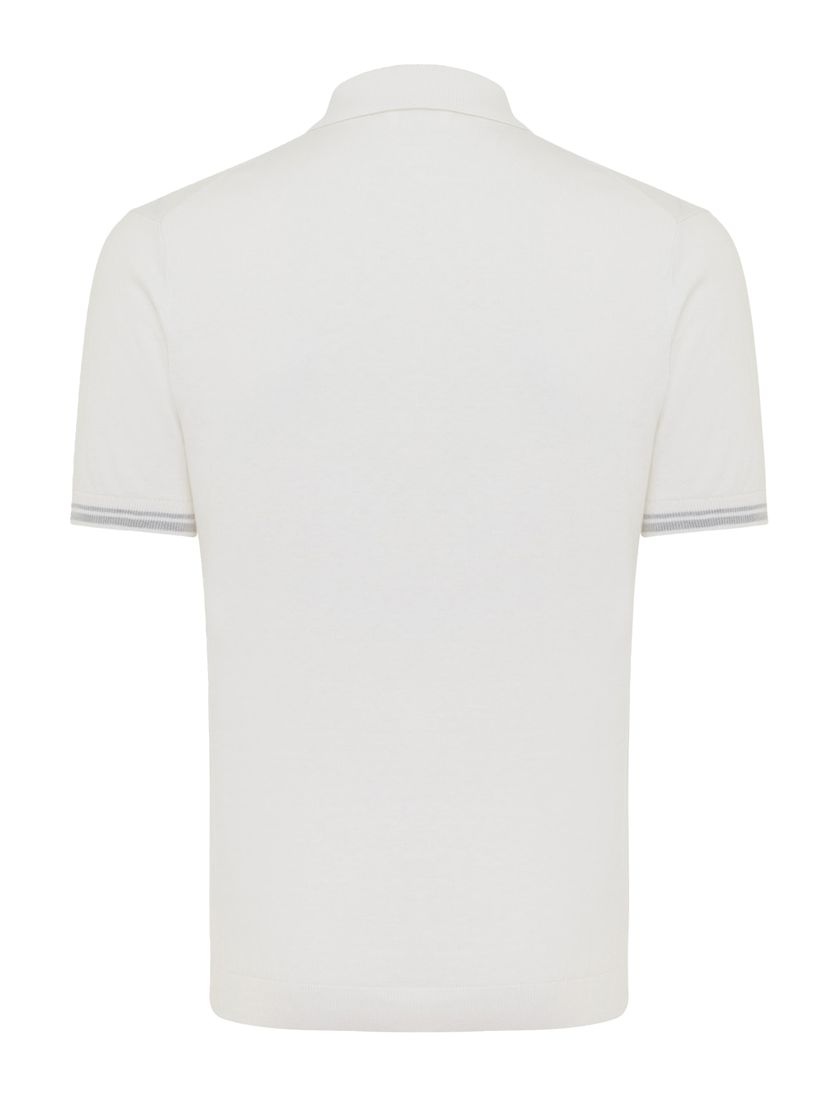 Gentiluomo polo off white effen korte mouw