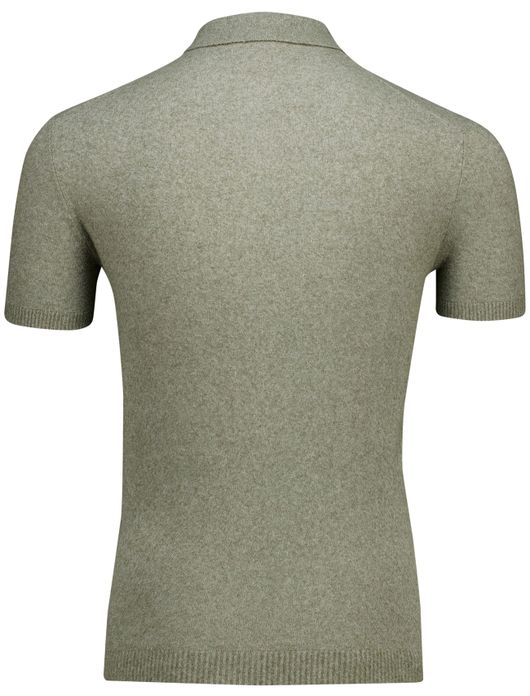 Gentiluomo polo groen gemêleerd korte mouw