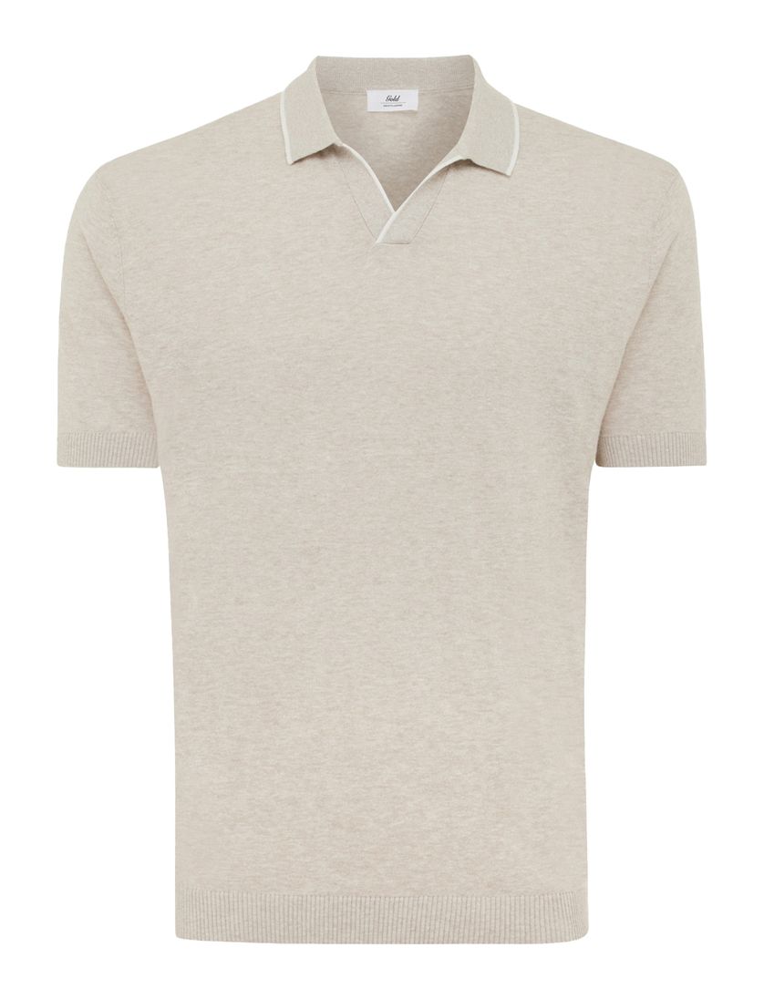 poloshirt korte mouw Gentiluomo beige gemêleerd