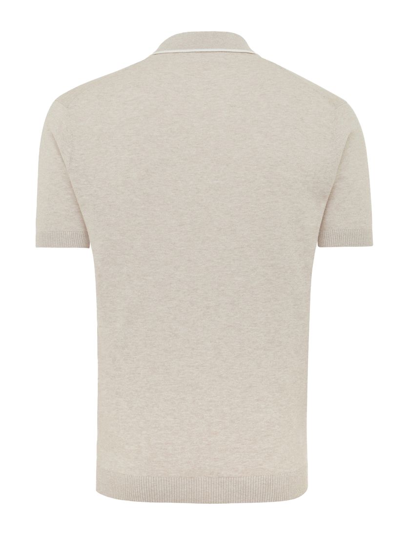 poloshirt korte mouw Gentiluomo beige gemêleerd