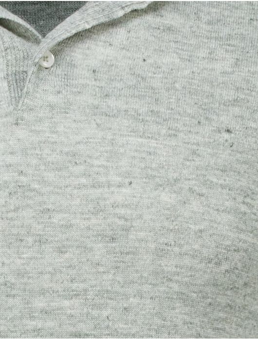 Gentiluomo polo groen gemêleerd korte mouw