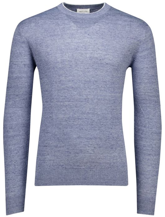 Gentiluomo trui blauw regular fit gemêleerd