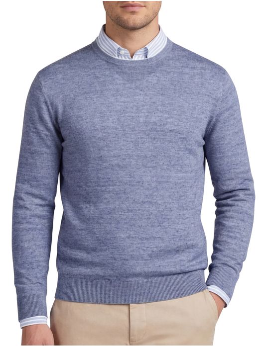 Gentiluomo trui blauw regular fit gemêleerd