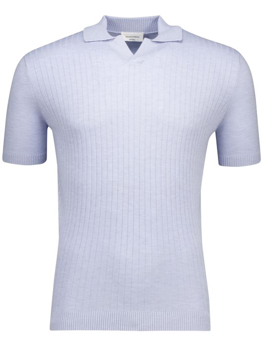 Gentiluomo polo lichtblauw v-hals