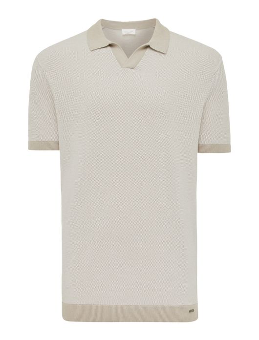 Gentiluomo polo bruin effen