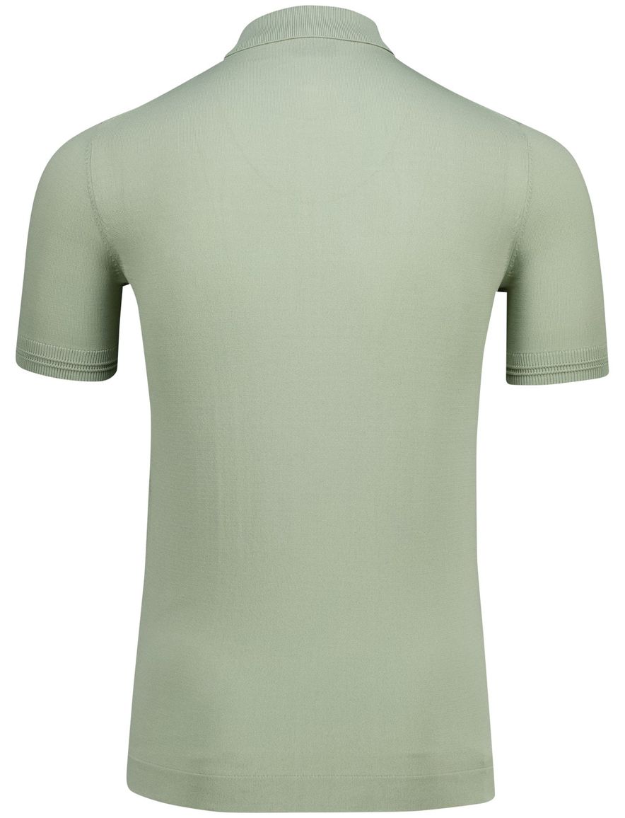 Genti polo groen effen normale fit