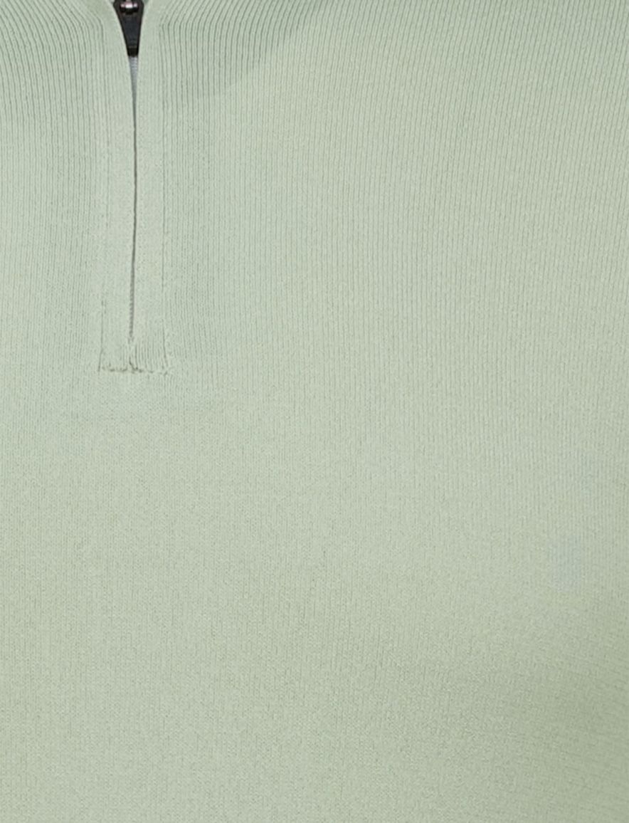 Genti polo groen effen normale fit