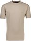 Genti T-shirt korte mouw bruin effen normale fit katoen