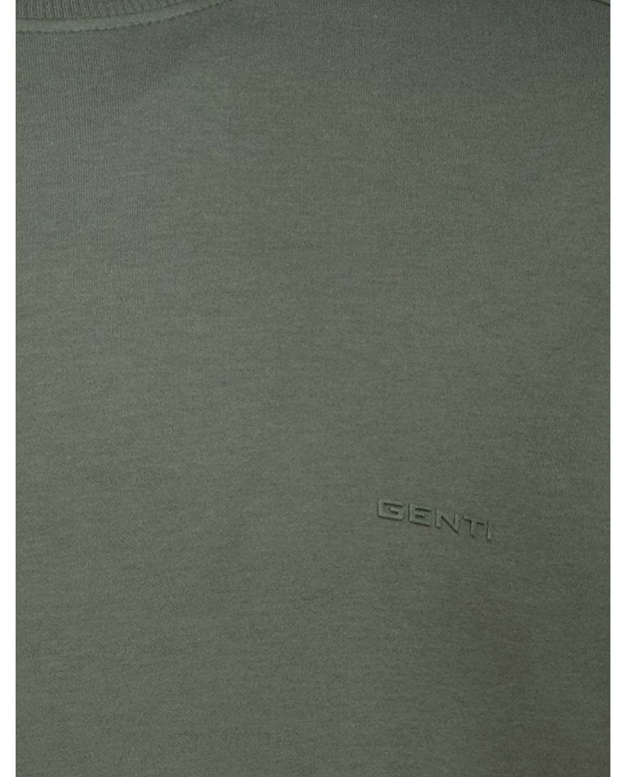 Genti T-shirt groen effen