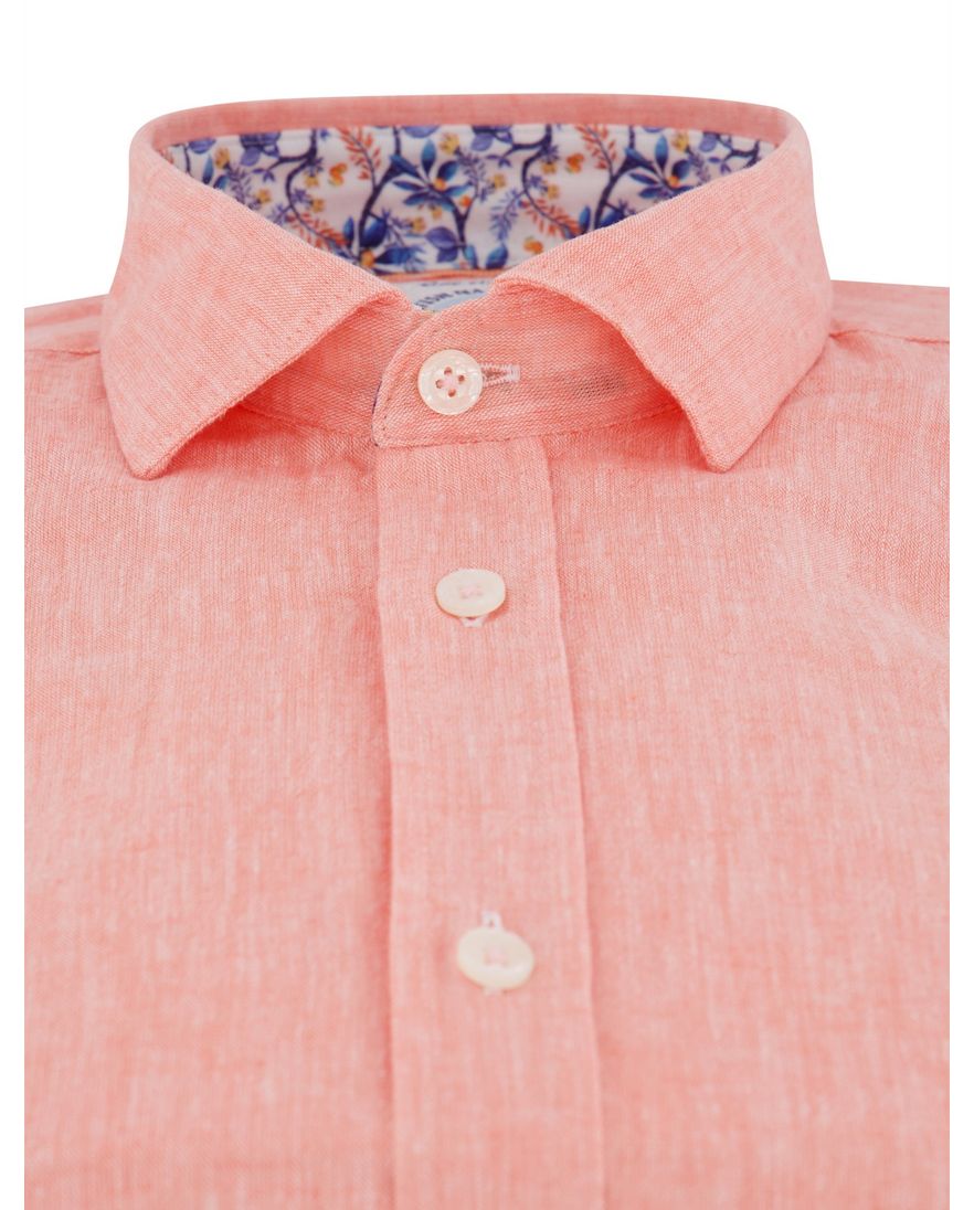 A Fish Named Fred overhemd zalm gemeleerd lange mouw