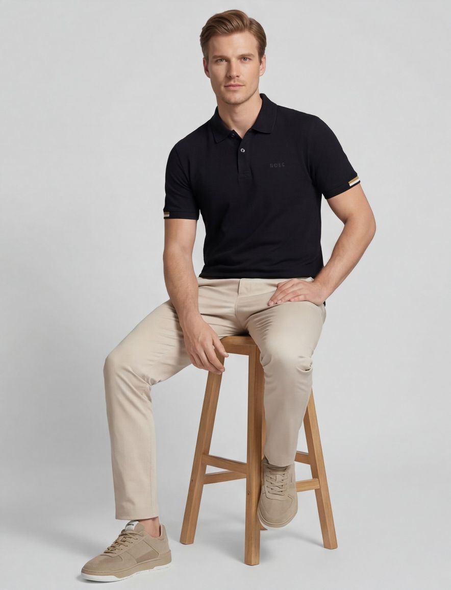 Boss Parlay polo zwart