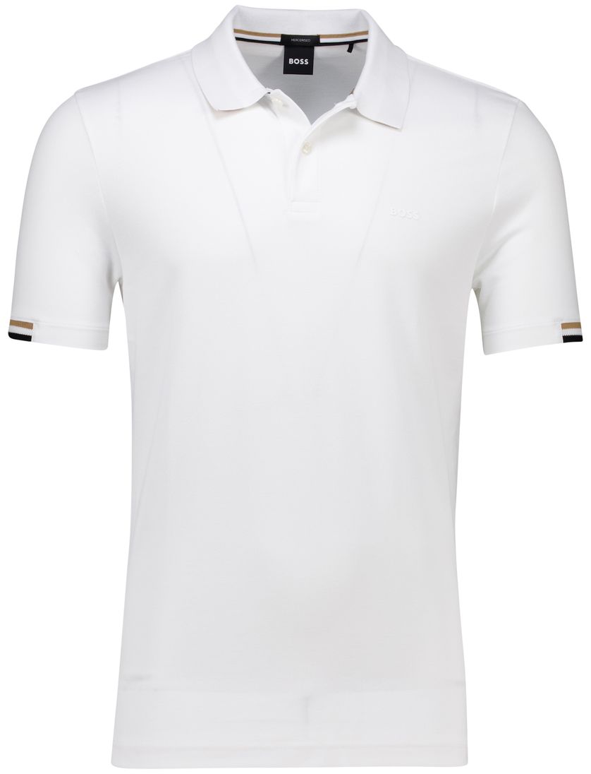 Boss Black Parlay polo korte mouw wit