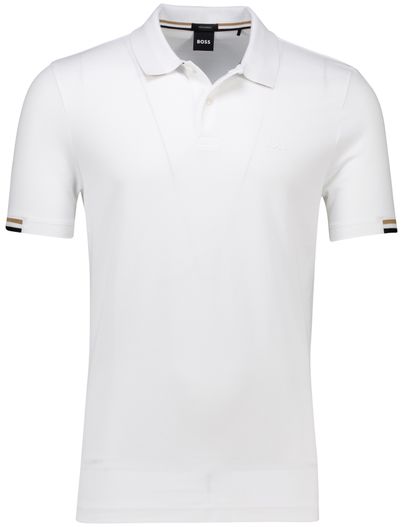 Hugo Boss Boss Black Parlay polo wit effen