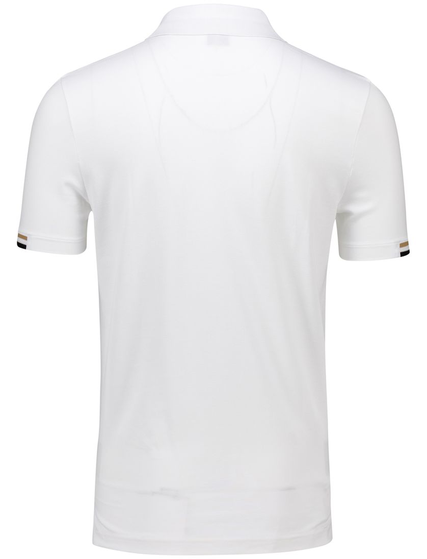 Boss Black Parlay polo korte mouw wit