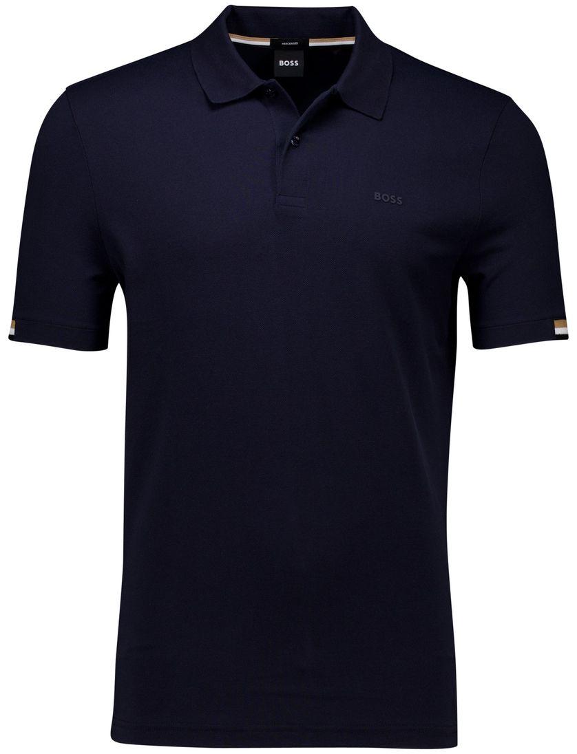 Boss Black Parlay polo donkerblauw