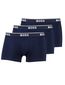 Boss Boxershorts 3-pack donkerblauw effen