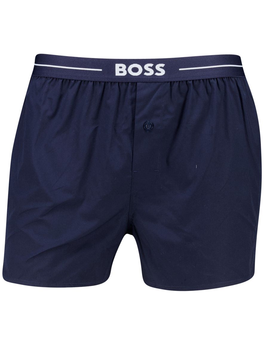 Boss Boxershorts wavenboxer 2-pack blauw