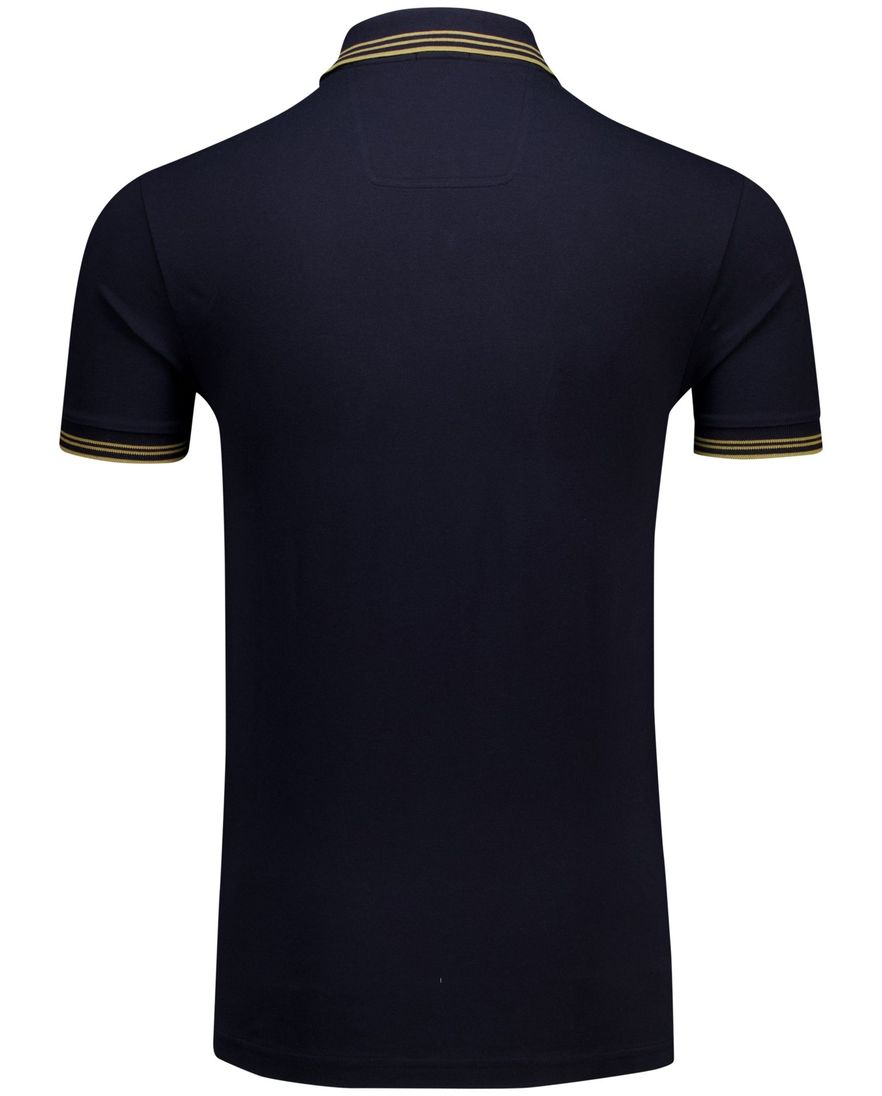 Boss Green polo paul donkerblauw slim fit