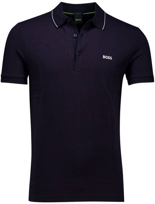 BOSS polo Paule 4 donkerblauw slim fit