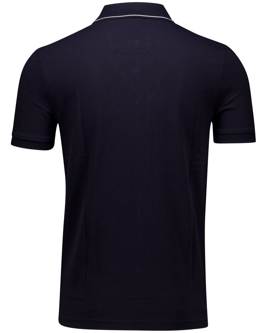 BOSS polo Paule 4 donkerblauw slim fit katoen