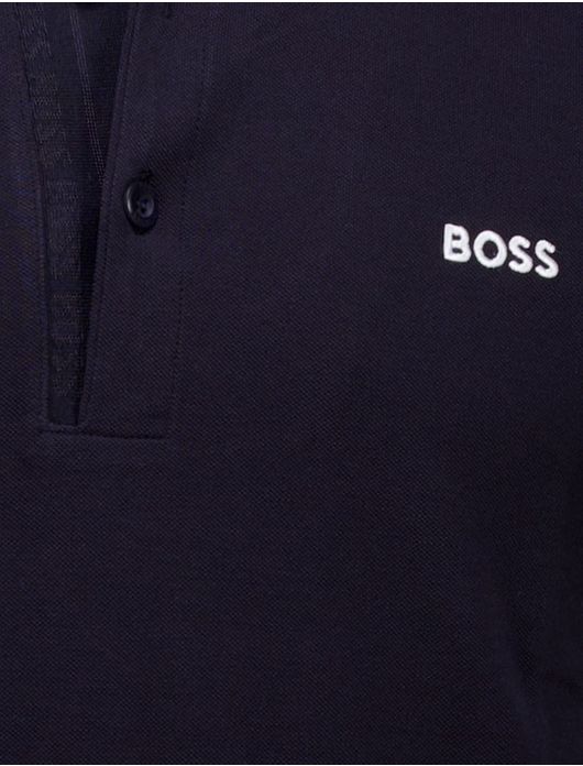 BOSS polo Paule 4 donkerblauw slim fit