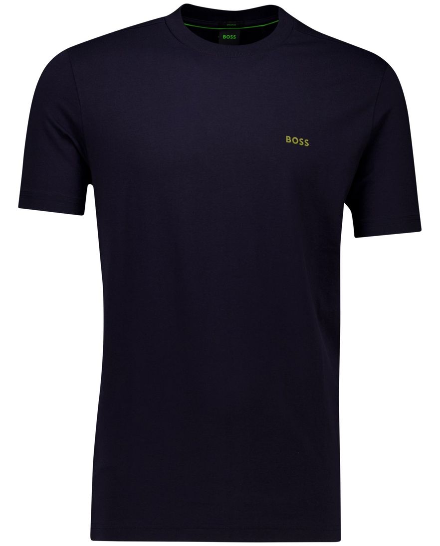 T-shirts Boss Green Tee donkerblauw ronde hals