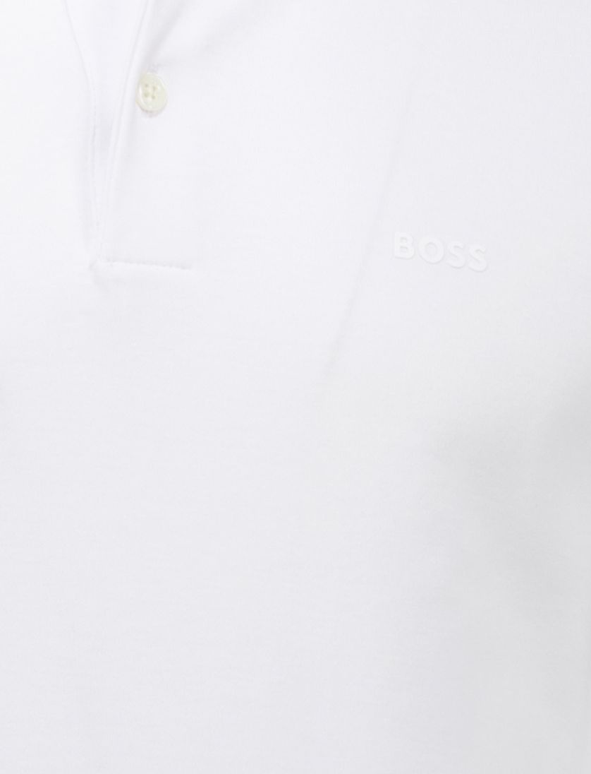 Hugo Boss polo wit White v-hals
