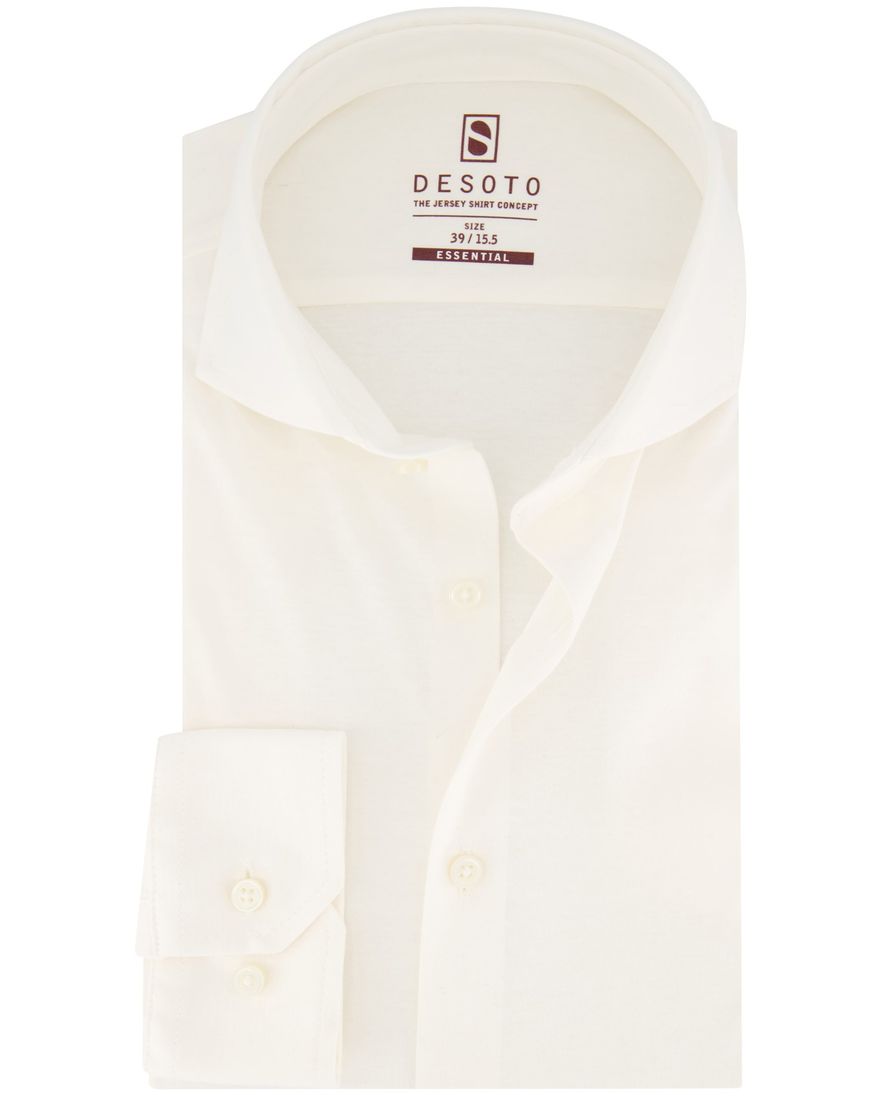 Desoto overhemd essential katoen creme