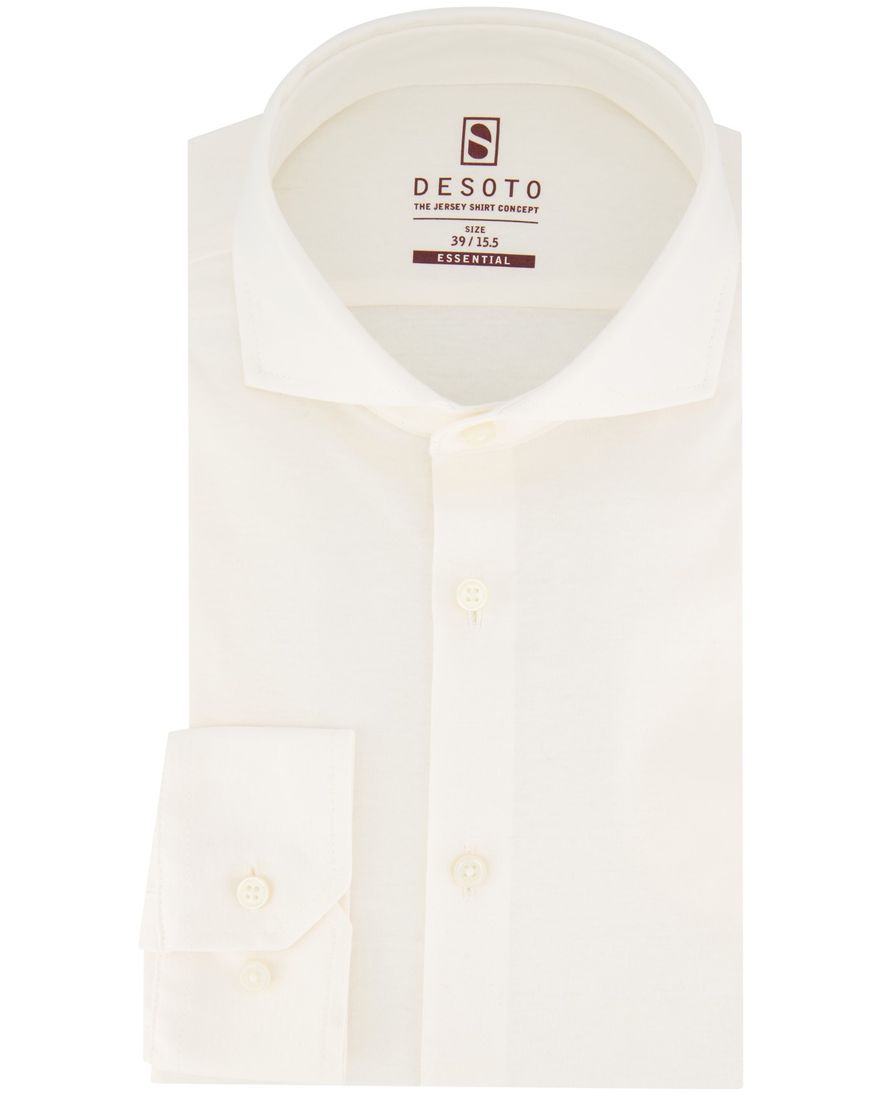 Desoto overhemd essential katoen creme