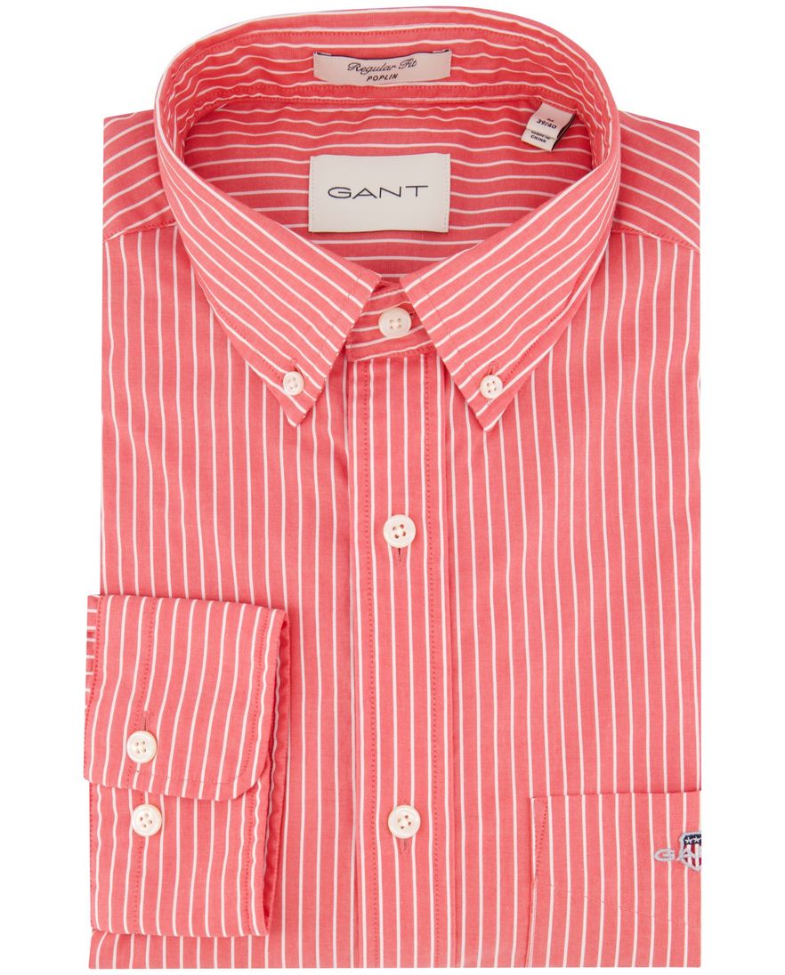 Gant overhemd rood button down boord Regular Fit