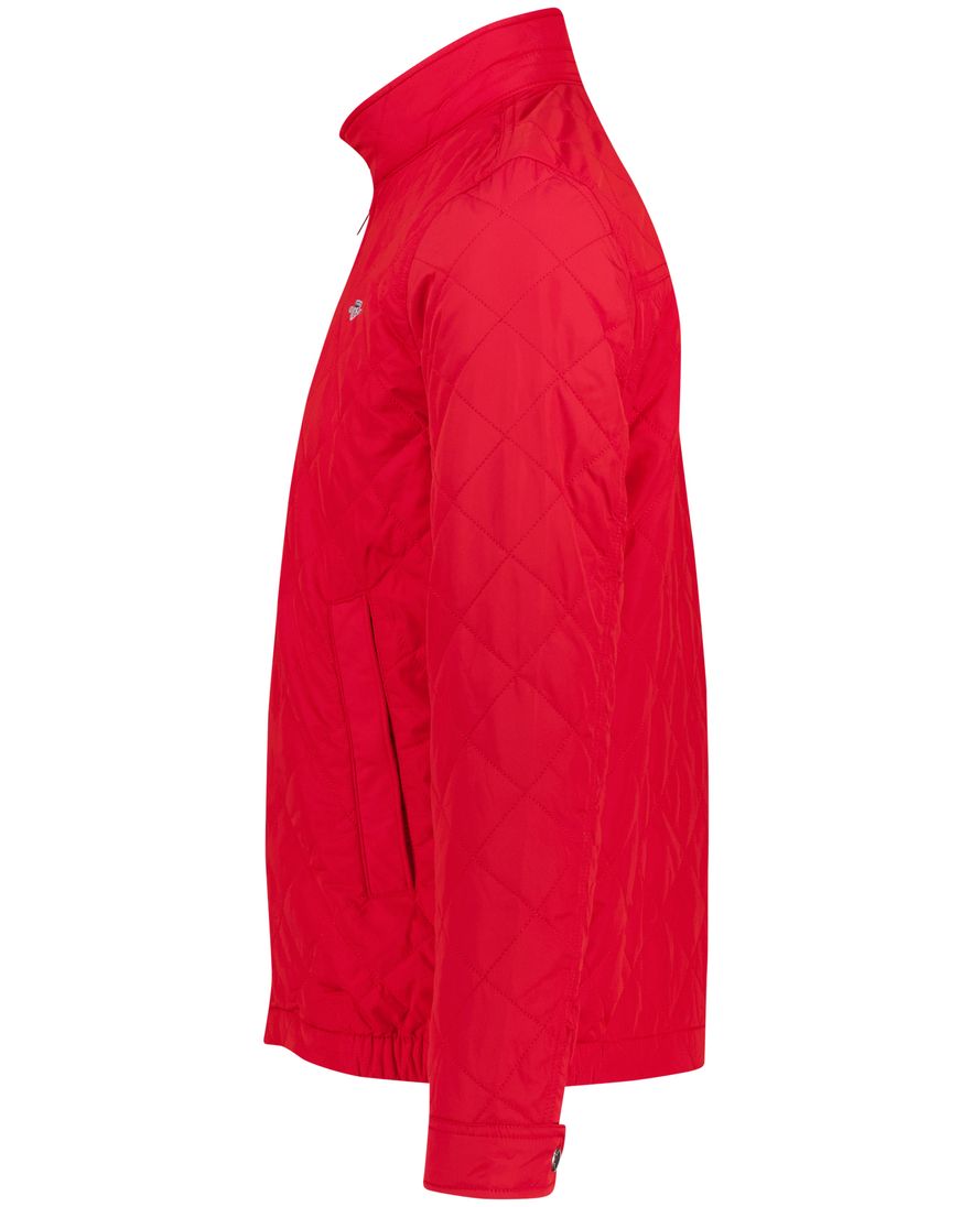 Gant jack rood effen hoge hals gewatteerd