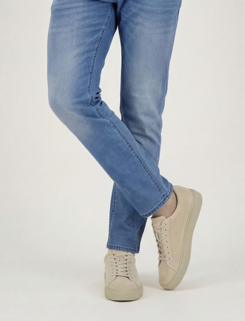 Blackstone sneakers grijs effen suede