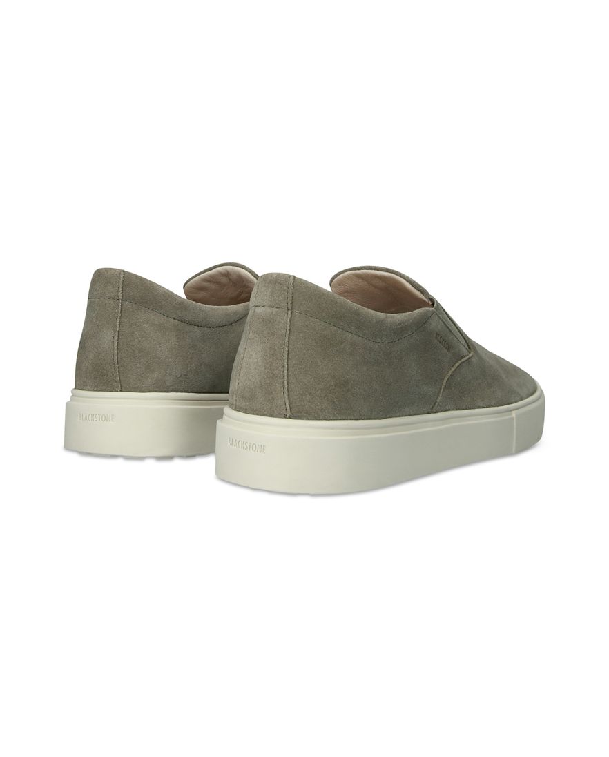 Blackstone instappers groen suède