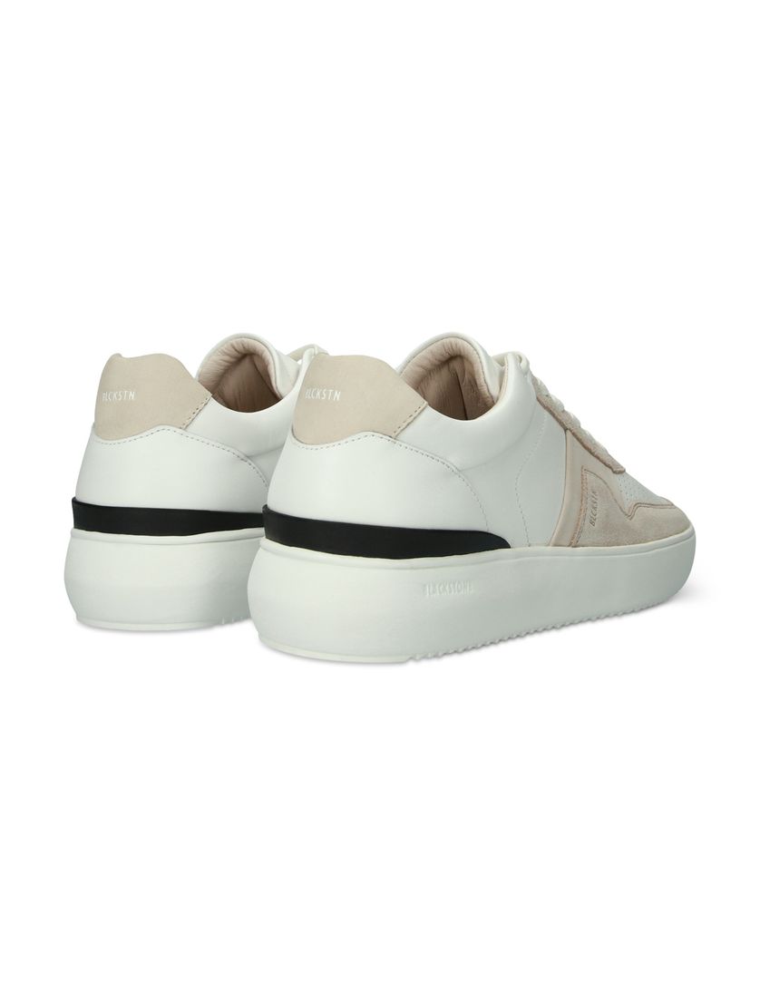 Blackstone sneakers wit beige veters