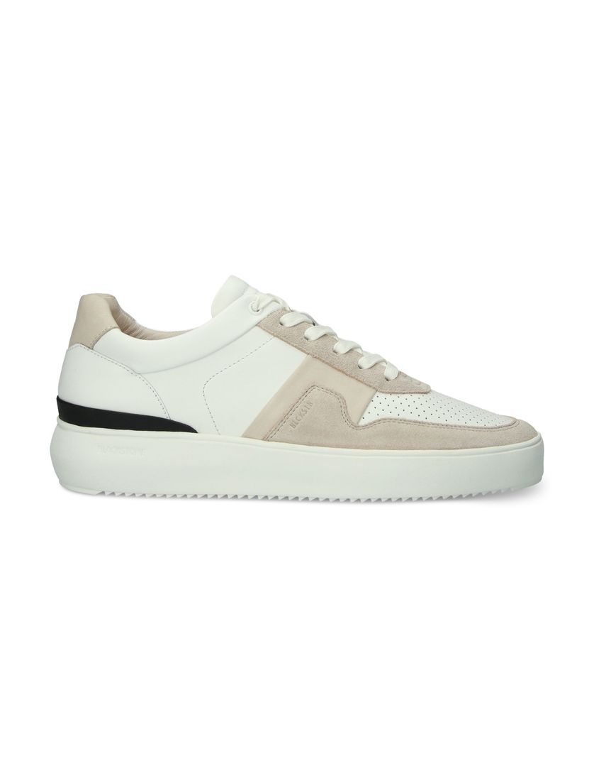 Blackstone sneakers wit beige veters