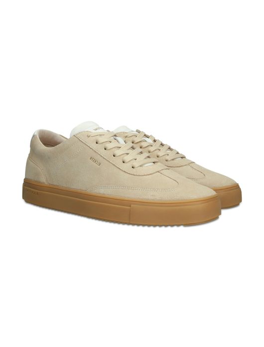 Blackstone sneakers beige effen veters