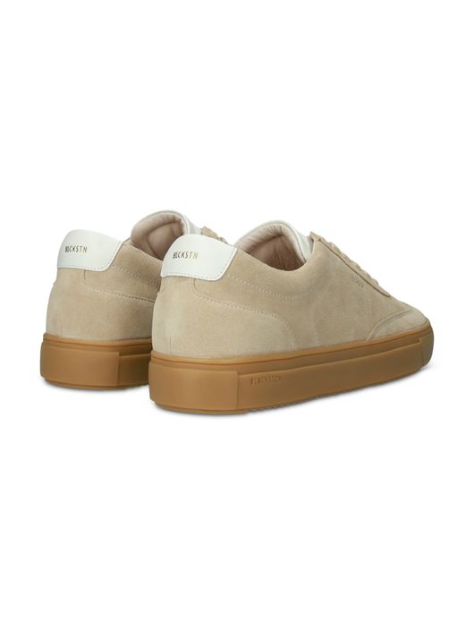 Blackstone sneakers beige effen veters