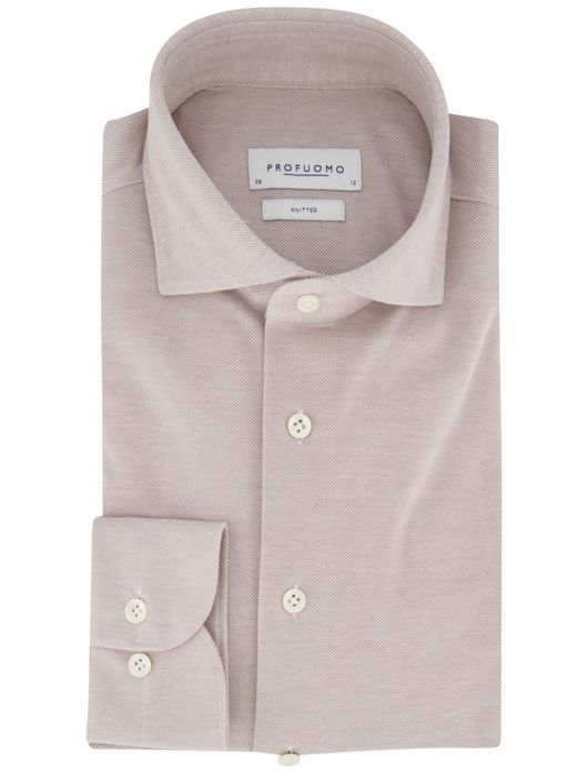 Profuomo overhemd knitted beige