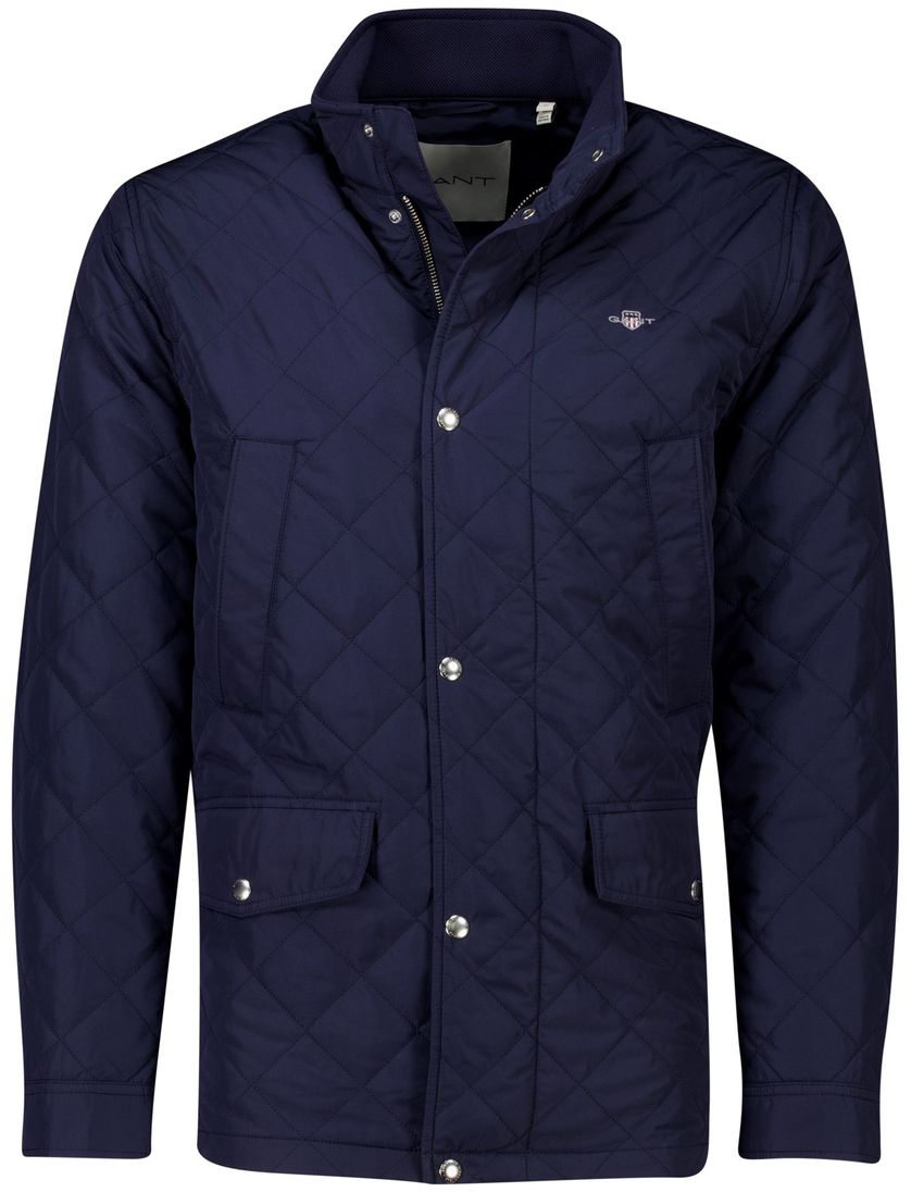 Gant Windcheater tussenjas donkerblauw effen