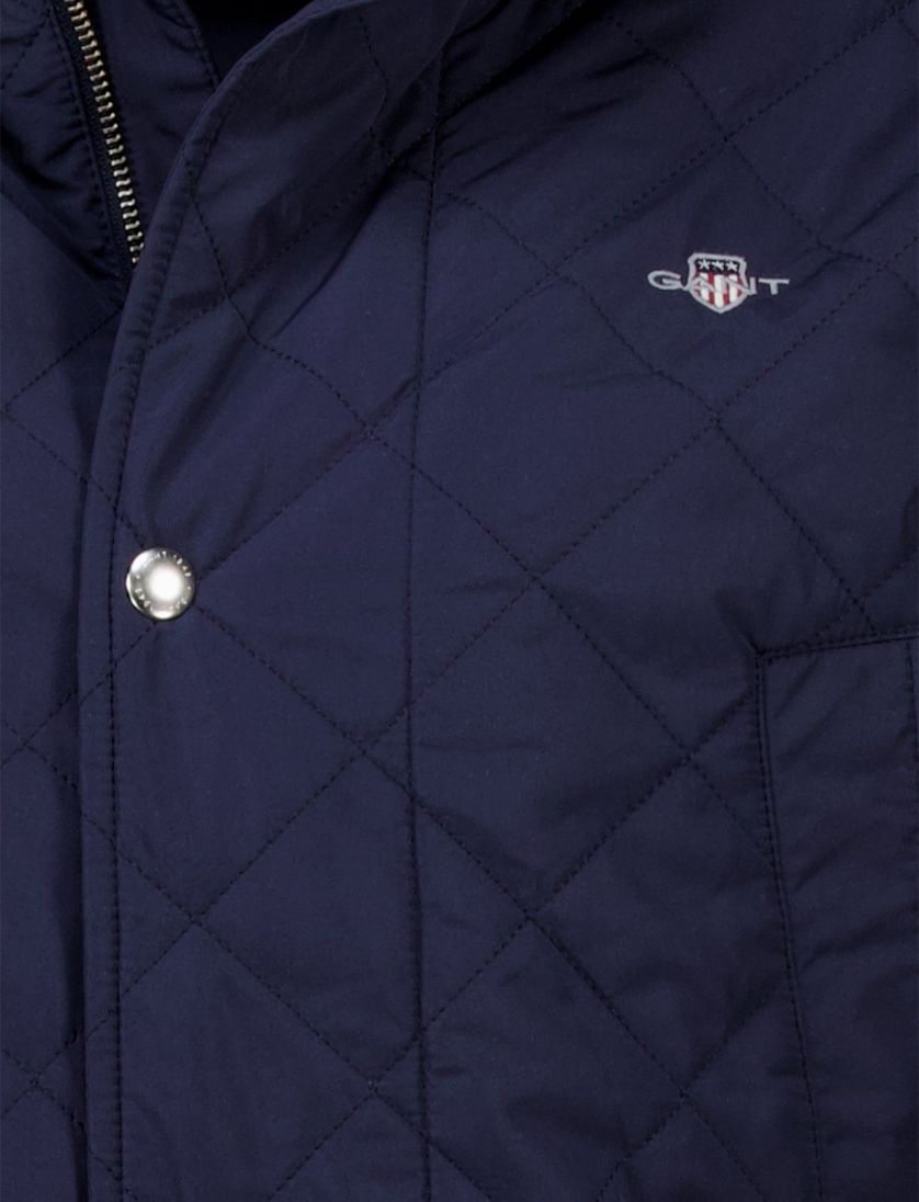 Gant Windcheater tussenjas donkerblauw effen