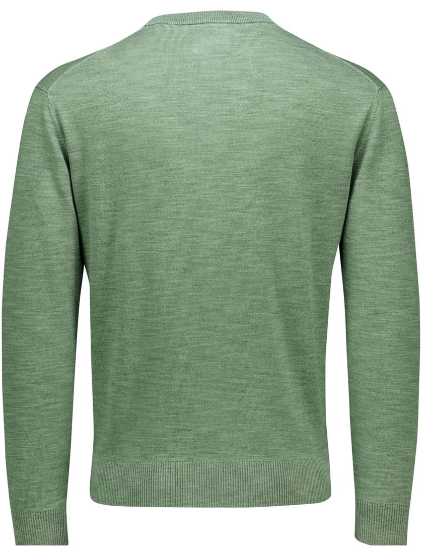 Gant trui groen katoen ronde hals
