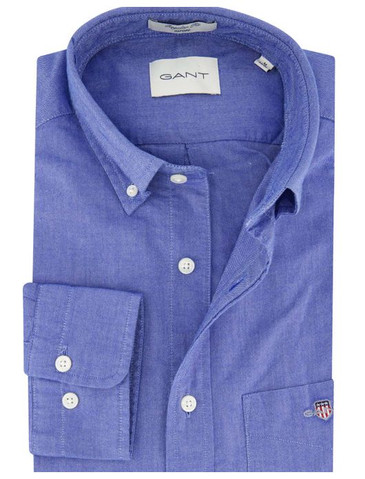 casual overhemd blauw Gant