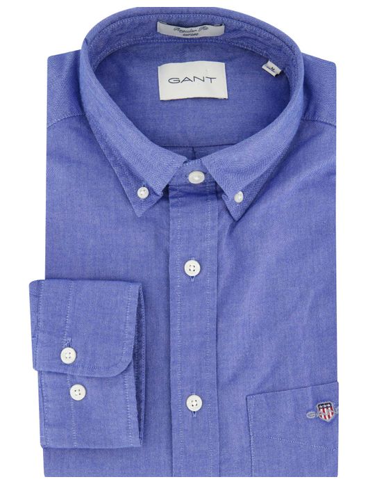 casual overhemd blauw Gant