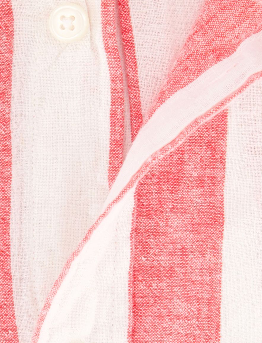 Gant overhemd rood wit gestreept