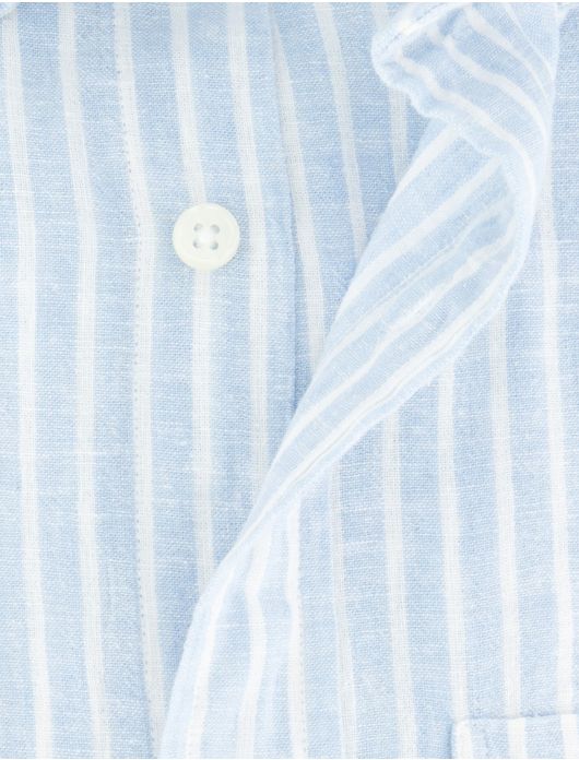 Gant overhemd lichtblauw gestreept