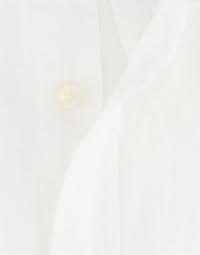 Gant overhemd wit linnen button-down