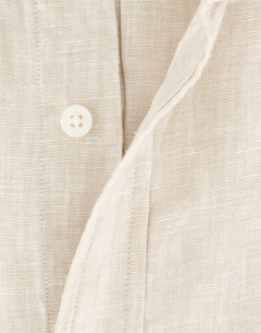 Gant overhemd beige linnen button-down