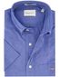 Gant overhemd korte mouw katoen blauw
