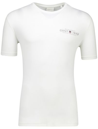 Gant Gant printed graphic t-shirt wit korte mouw